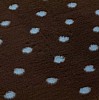 Contemporary Living Brown with Blue Polka Dots Non Slip Vetbed